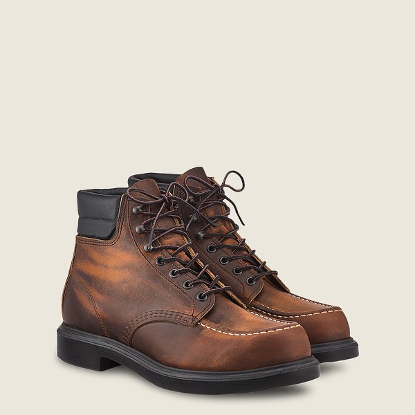 Red Wing Heritage Boots Classic Supersole - 6-Inchr Rough & Tough Læder - Mørke Brune - Herre 4538-W